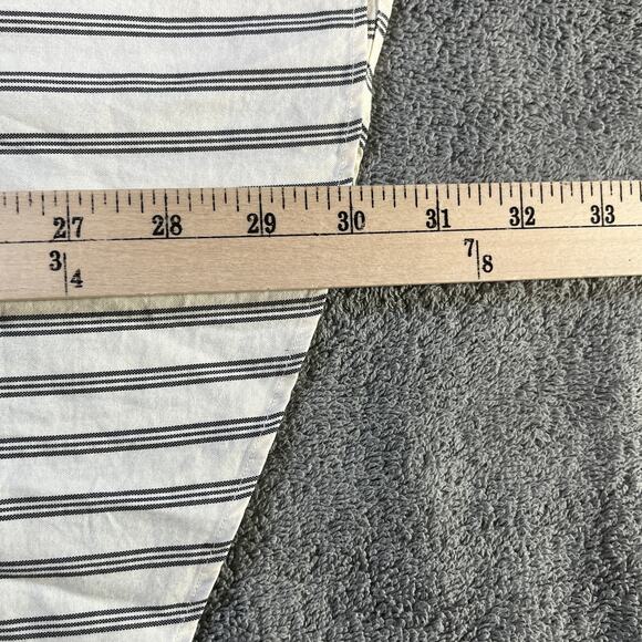 Ralph Lauren Shirt Mens XL Cream Striped Custom Fit Button Down Business Office - Picture 8 of 9